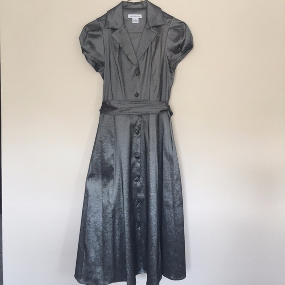 Metallic Grey Dress